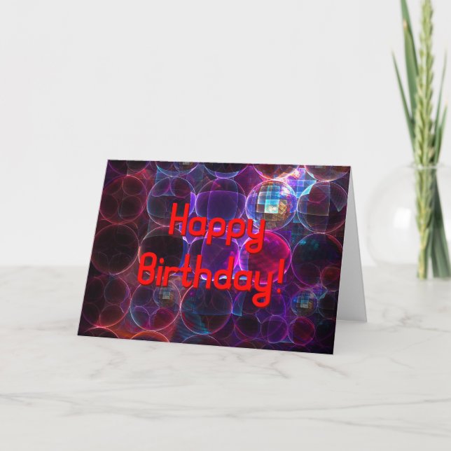 Digital Cavitation Birthday Card (Front)