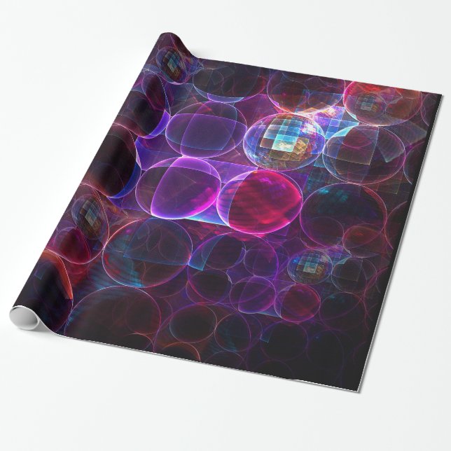 Digital Cavitation Wrapping Paper (Unrolled)