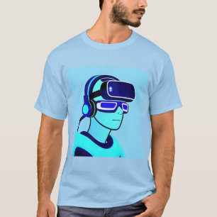 Digital Character Wearing Virtual Heads T-Shirt