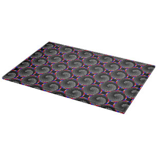 Digital Chequered Yin Yang by Kenneth Yoncich Cutting Board
