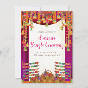 Digital Choora invites & Bangle ceremony invite