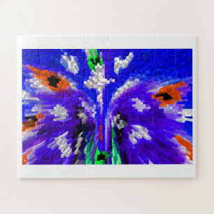 Digital city jigsaw puzzle