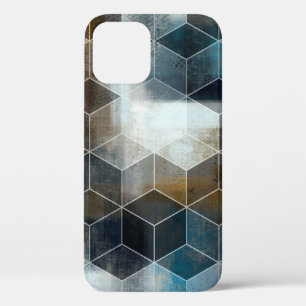 digital colourful wall tiles designart, background iPhone 12 case