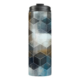 digital colourful wall tiles designart, background thermal tumbler