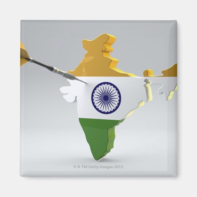 Digital Composite of India Magnet (Front)