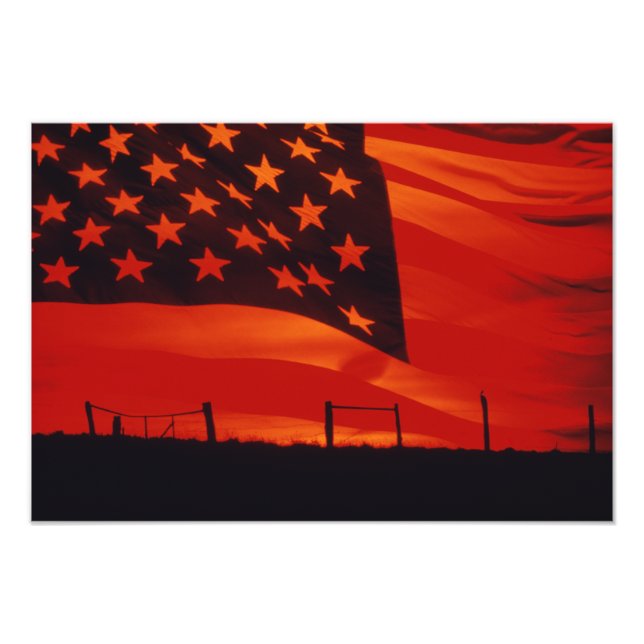 Digital composite of the American Flag Photo Print (Front)