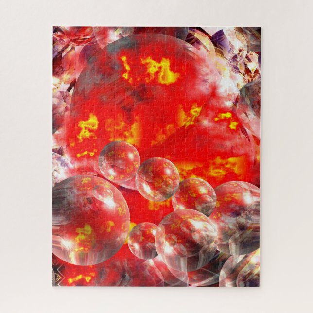 Digital Computer Art Abstract Modern Creative Jigsaw Puzzle (Vertical)