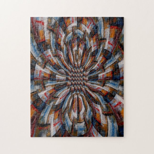 Digital Computer Art Abstract Modern Difficult Jigsaw Puzzle (Vertical)