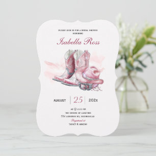 Digital Cowgirl Bridal Shower Template