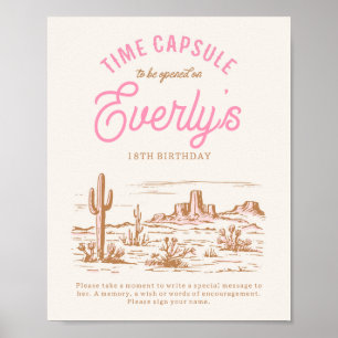 Digital Cowgirl Time Capsule Sign