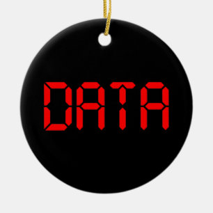 DIGITAL DATA CERAMIC TREE DECORATION