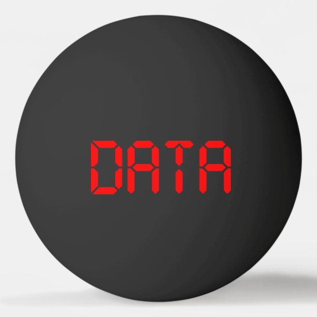DIGITAL DATA PING PONG BALL (Front)