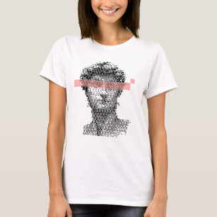 Digital David Michelangelo Pixel design T-Shirt