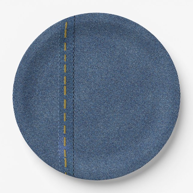 DIGITAL DENIM PAPER PLATE (Front)