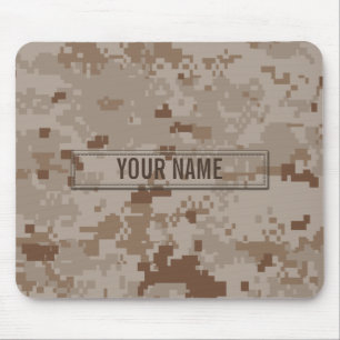 Digital Desert Camouflage Customisable Mouse Mat