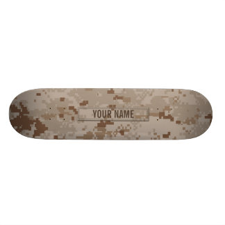 Digital Desert Camouflage Customisable Skateboard
