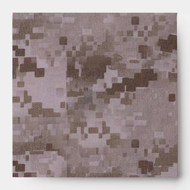 Digital Desert Camouflage Envelopes (Front)