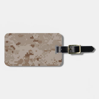 Digital Desert Camouflage Luggage Tag