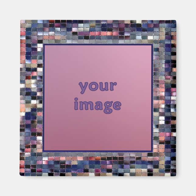 Digital Design Photo Border Magnet (Front)