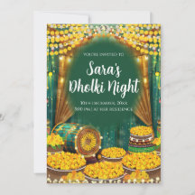 Digital Dholki invites & Digital Mehndi invitation