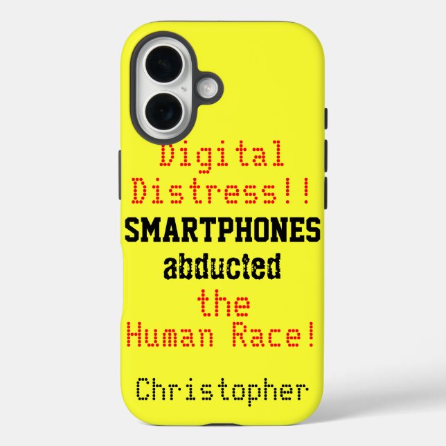 Digital Distress Humourous Quote Case-Mate iPhone Case (Back)