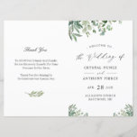 Digital Download Eucalyptus Leaves Wedding Program Invitation<br><div class="desc">Digital Download Eucalyptus Leaves Wedding Program. With Zazzle's design tool, you can add your own personal touch to the invitation and make it truly unique. Digital download is also available, allowing you to easily print it out at home or share it with your friends and family on social media or...</div>