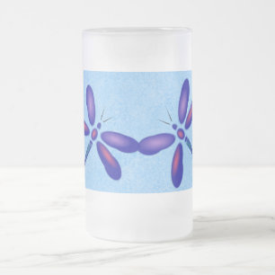 Digital Dragonfly Blue Summer Mug