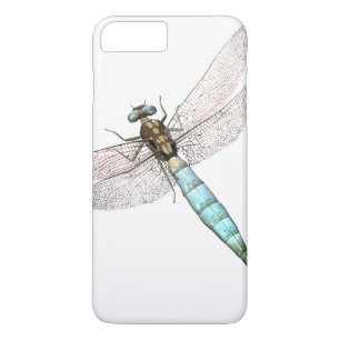 Digital Dragonfly on White iPhone 8 Plus/7 Plus Case