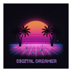 Digital Dreamer High-Gloss Poster