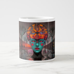 Digital Dreaming Large Coffee Mug