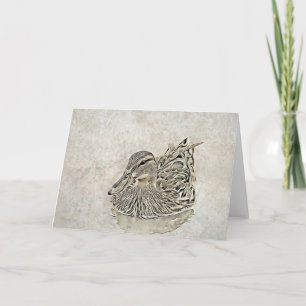 Digital Duck Art Card