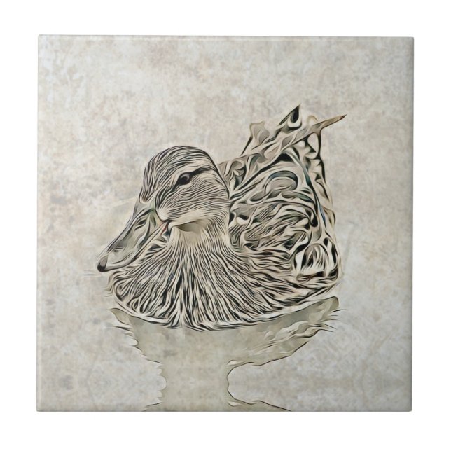 Digital Duck Art Tile (Front)