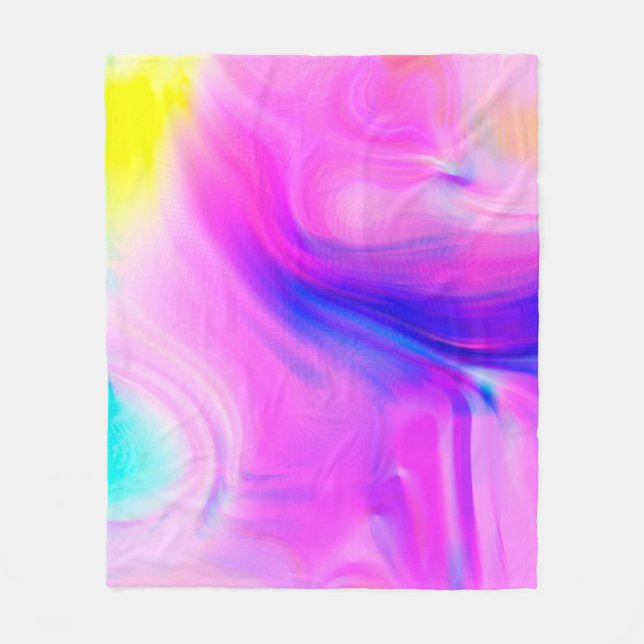 Digital effects. Multicolor abstract background. C Fleece Blanket (Front)