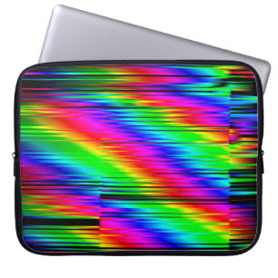 Digital effects. Multicolor abstract background. C Laptop Sleeve