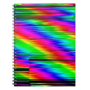 Digital effects. Multicolor abstract background. C Notebook