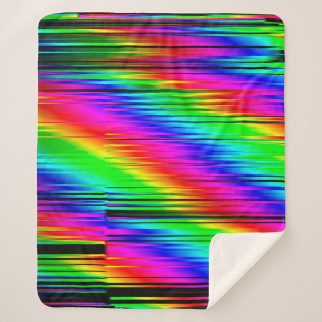 Digital effects. Multicolor abstract background. C Sherpa Blanket (Front)