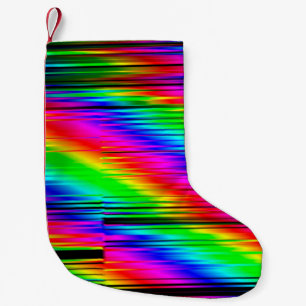 Digital effects. Multicolor abstract background. C Small Christmas Stocking