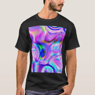 Digital effects: multicolor abstract pattern. T-Shirt