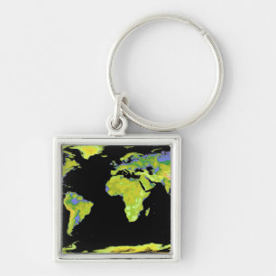 Digital elevation model of the continents on Ea Key Ring