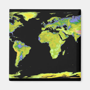 Digital elevation model of the continents on Ea Magnet