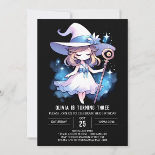 Digital Enchanted Wizard Birthday Invitation