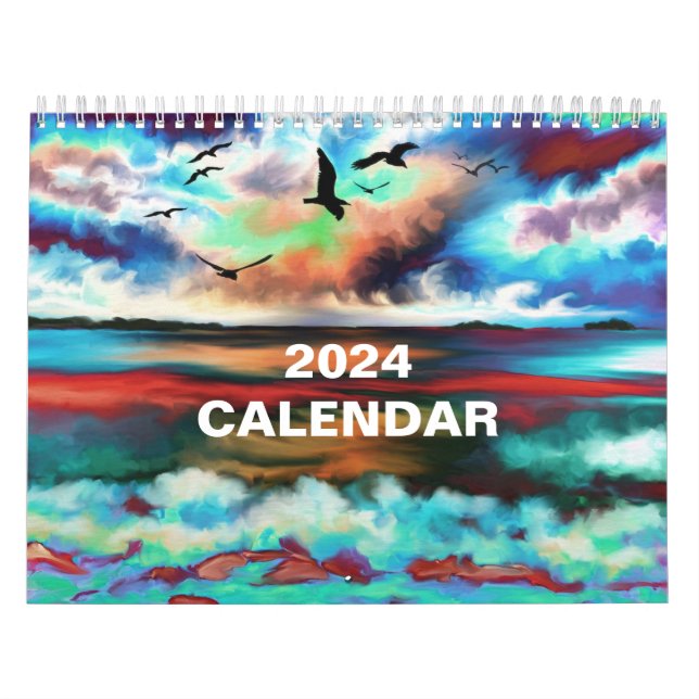 Digital Fantasy Abstract Painting Art Calendar (Cover)