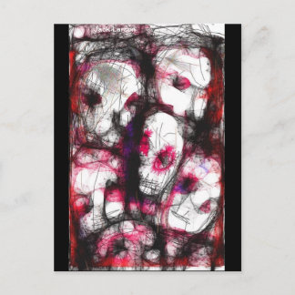 Digital fingerpainting of zombies jack larson.. postcard