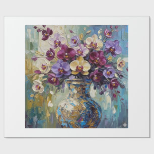 Digital Floral Composition Wrapping Paper