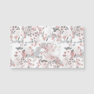Digital Floral Pattern on Pastel Tones