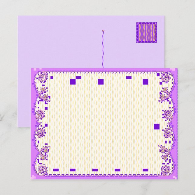 Digital Floral Postcard (Front/Back)