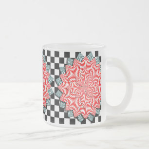 Digital Flower by Kenneth Yoncich Frosted Glass Coffee Mug