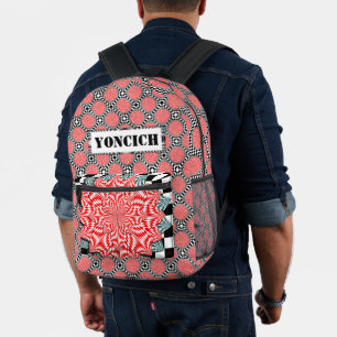 Digital Flower by Kenneth Yoncich Printed Backpack