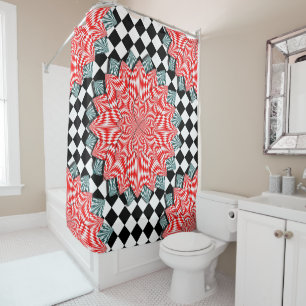 Digital Flower by Kenneth Yoncich Shower Curtain