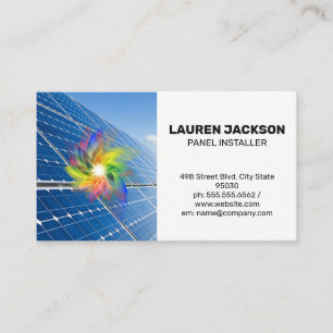 Digital Flower   Solar Panels Business Card